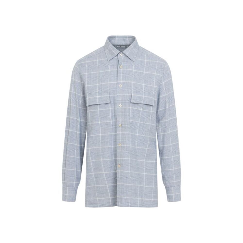 Kiton Flanel Shirt Men